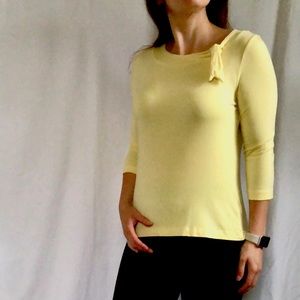 Banana Republic yellow knit top
